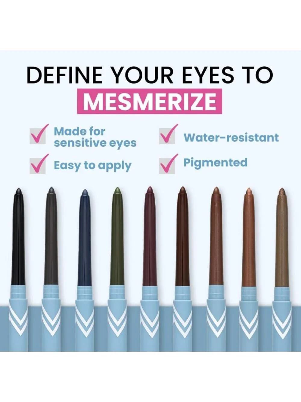 Water-Resistant Gel Eyeliner for Mature Women - Long-Lasting, Mess-Proof, Black
